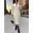 Plus Size, Plus Size Women's Solid Color Long Sleeve Midi Dress