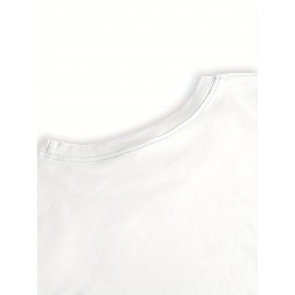 Floral Cross Print Women's Long Sleeve Crew Neck T-Shirt - 