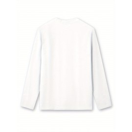 Floral Cross Print Women's Long Sleeve Crew Neck T-Shirt - 