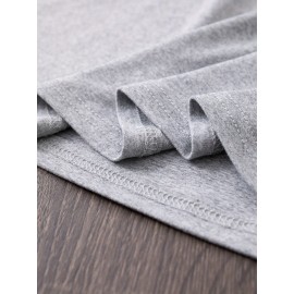 Summer Women's Letter Print Front and Back Fashion Short Sleeve T-Shirt, Comfortable Breathable Fabric, Casual Sporty Style, Suitable for Spring and Summer